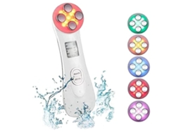 Yunzii RF - Dispositivo de belleza facial ultrasónico 5 en 1 multifuncional con 6 modos - Blanco