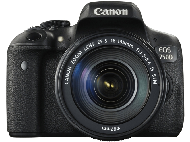 Kit Cámara Réflex CANON EOS 750D + 18-135mm SLR 24.2MP (24.2 MP - ISO: 100 a 12800)