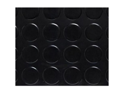 Pavimento pvc circulos negro 1,3 m r 20 mt