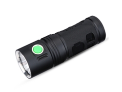 Linterna LED Ultraligera Mini Antorcha Recargable Impermeable Portátil con Cordón Negro YEMAESRE