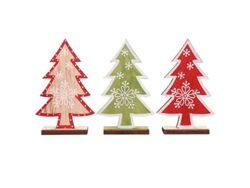 3 piezas árbol de Navidad de madera ALLINLESS