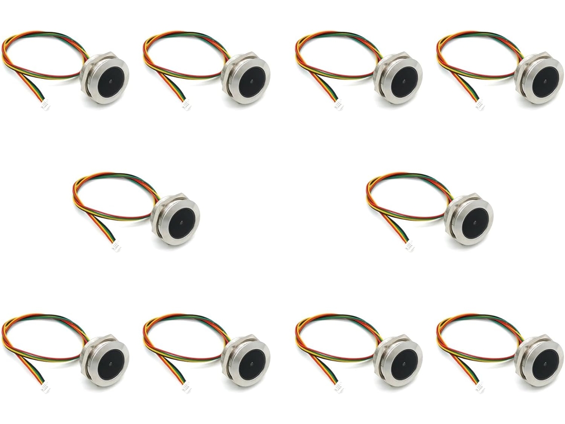 10 Indicadores De Anillo Controlados Gm60 Uart De Acero Inoxidable 1d/qr/2d