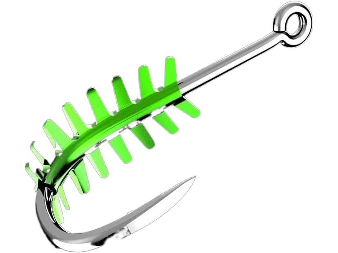 Juego De Anzuelos Pesca Circulares Portátiles Para Peces, 20 Unidades/lote, Acero Alto Carbono Con Anillo E...