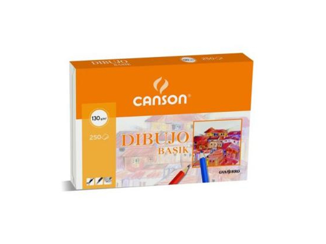 Papel Dibujo Basik 32,5X46 -130 Gr -Con Escuadra