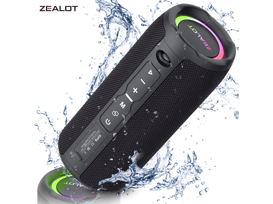 Altavoz Bluetooth Portátil, Resistente Al Agua, Admite Tarjetas Sd, Estéreo De Alta Definición.