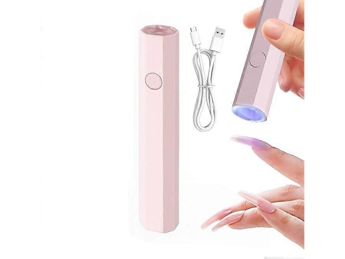 Lámpara UV para uñas, mini lámpara UV para uñas, lámpara NV portátil para uñas de gel, secado rápido, salón de uñas casero, 2 modos de temporización GOKOCO