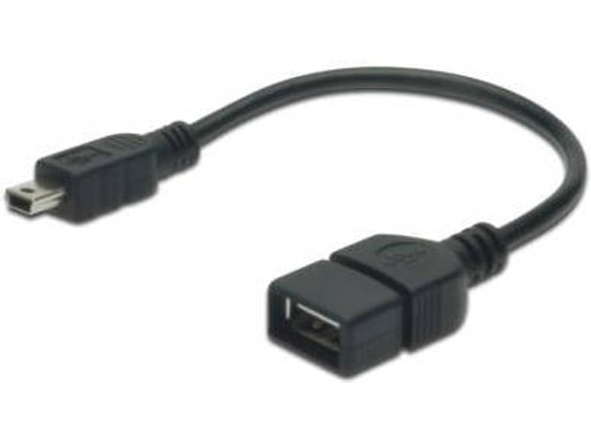 Adaptador de interfaz ASSMANN ELECTRONIC USB 2.0 OTG 0.2m USB mini B Negro