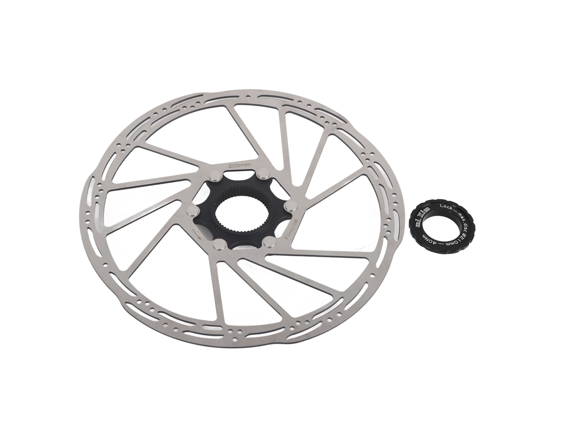 Freno De Disco De Diseño Hueco De 203 Mm, Duradero Y Resistente A La Corrosión, Para Bicicletas De Montaña.