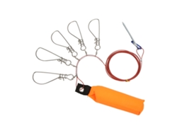Kit De Pesca Con Peces Vivos Con Flotador De Espuma Y 5 Anzuelos De Acero Inoxidable Para Pesca Al Aire Libre.
