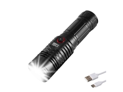 Linternas Recargables De Alto Lumen, Linterna Super Brillante, Linterna Táctica Ajustable 5 Modos De Luz Portátil Impermeable Para Emergencias Szsmart
