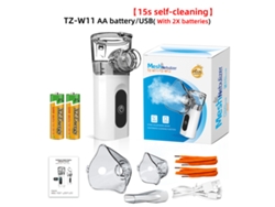 Nebulizador portátil Tz W11 apto para niños y adultos, recargable por USB.