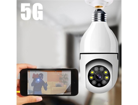 Cámara Vigilancia Remota Re idencial 5G Span Panorámica 360 Grados Negro