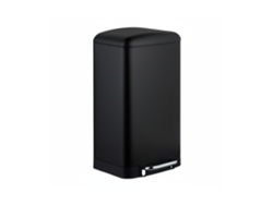 Relaxdays Cubo De Basura Cocina, 30 L, Antihuellas, Papelera Interior Extraíble, Pedal, Bolsas, Acero Inoxidable, Negro