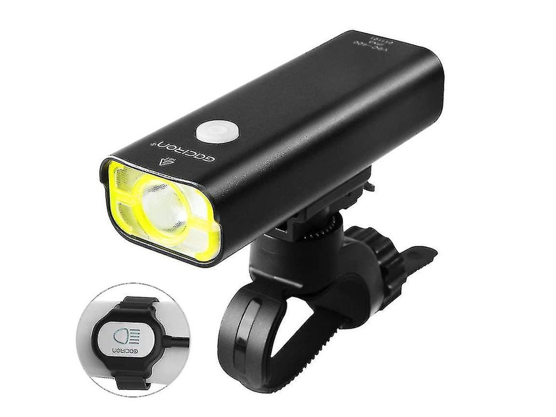 Faro delantero para bicicleta de 400 lúmenes con control remoto, IPX8, color negro, Yizhood