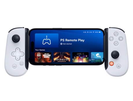 BACKBONE Bb-51-P-Ws Mando y Volante Gris Blanco Usb Gamepad Playstation Xbox