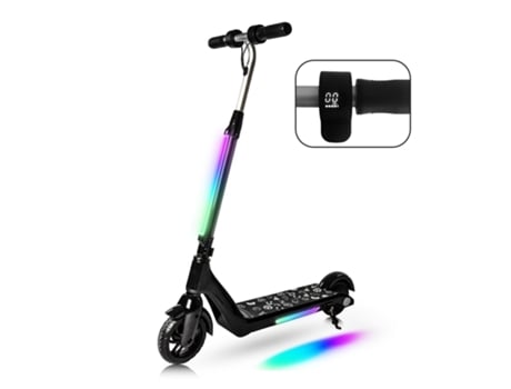 Patinete Eléctrico NEI-WAI F6 Negro Para Niños (Velocidad máx: 15 Km/h- Carga 50 kg- Autonomía: 7Km)