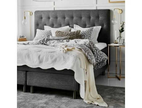 Cabecero DECORQUALITY París (Gris - Tejido Antimanchas - 105 x 70 cm)