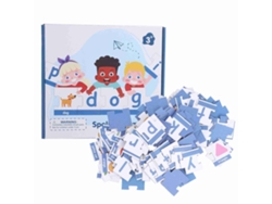 Ats-set De Rompecabezas De Ortografía Con Tarjetas Cognitivas De Animales Y Frutas Juego Educatsivo Para Niños