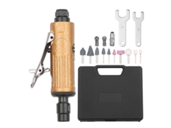 Kit De Lijadora Lineal Neumática Mini De Matriz De 25000 Rpm Con Mandriles Y Piedras Abrasivas.
