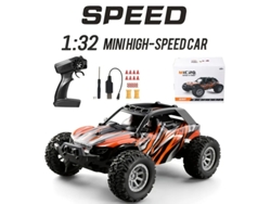 Mini coche todoterreno teledirigido 132, ideal para escalar montañas, derrapar y actividades al aire libre. Color naranja. Aeuzwr