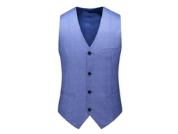 2026-chaleco Slim Fit Para Hombres Talla Grande De Un Solo Botón Plano Para Eventos Formales Bodas Y Fiesta