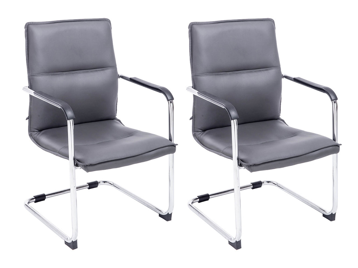 Juego de 2 sillas para visitantes Seattle gris Clp