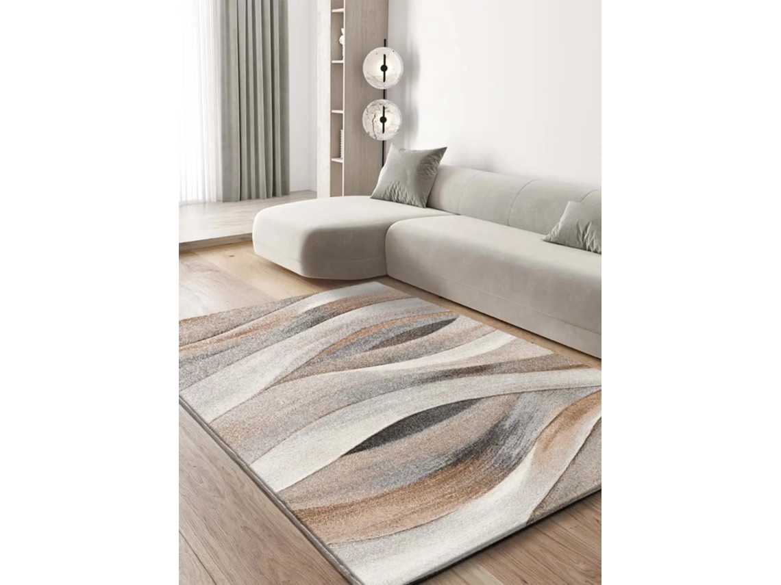 Alfombra Interior Abstracto - Atticgo - Badet Beige / Marrón 200x290 Cm