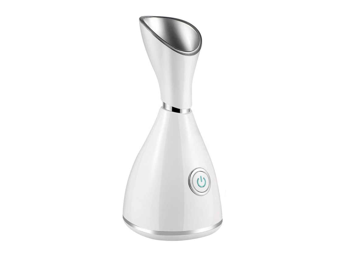 Vaporizador Facial Iónico Nano: Penetración 10 Veces Mayor, Destapa Los Poros Y Humidificador De Spa Hidratante (blanco)