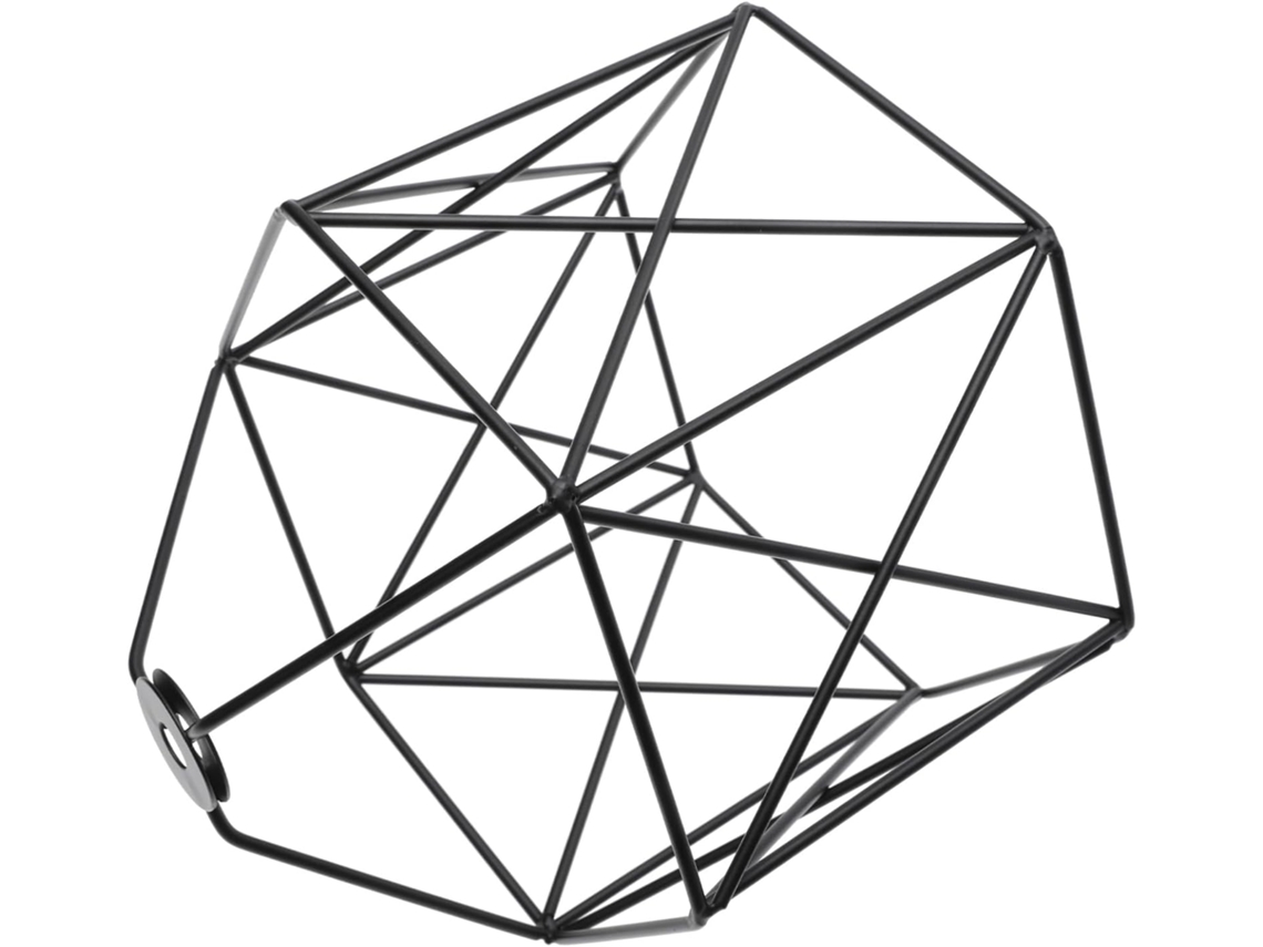 Pantalla De Lámpara De Pared Retro Hexagonal De Hierro Hueco