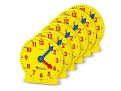 Reloj educativo Learning Resources Mini relojes grandes (6 piezas)