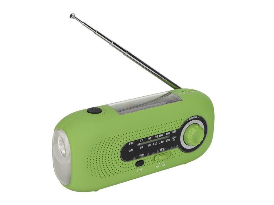 Radio de emergencia manivela radio de emergencia recargable batería solar alto sonido radio de coche modelo europeo
