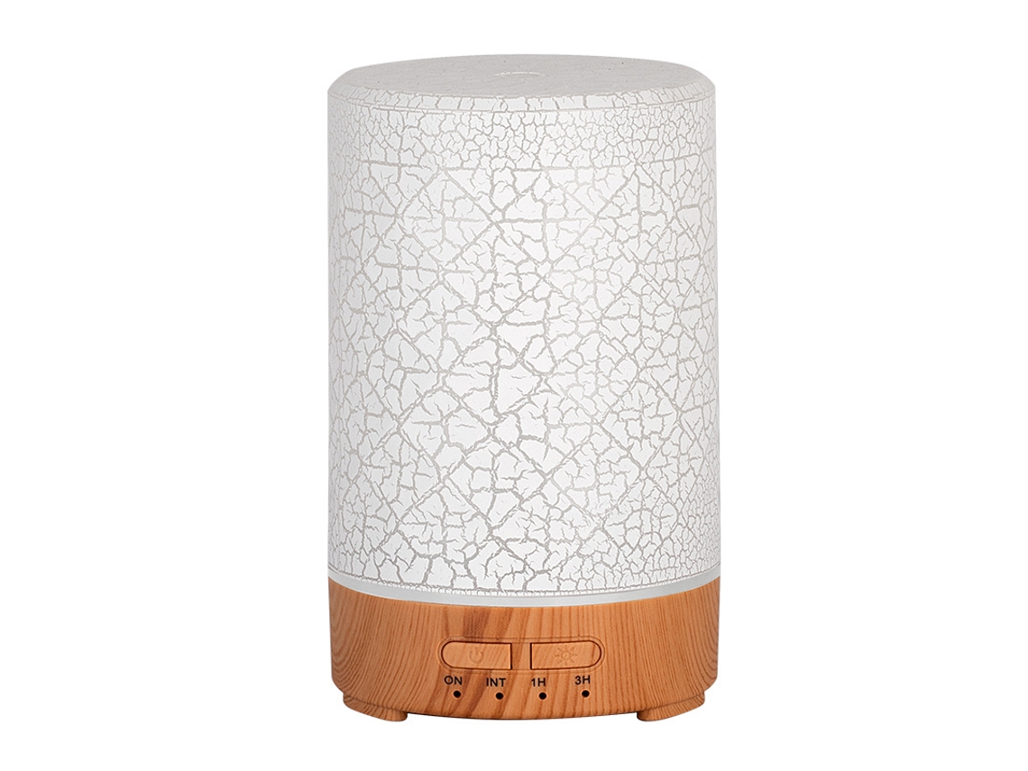 Humidificador Digitallab de 150 ml, luz ambiental nocturna, diseño silencioso, niebla fina (madera clara)
