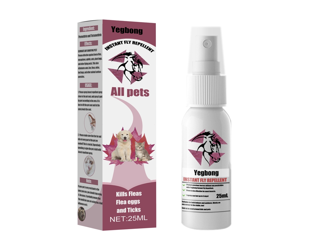 Spray antipulgas y garrapatas para perros y gatos: alivia el picor.