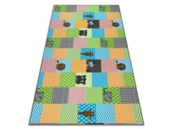Alfombra Para Niños Zoo Animales (100 x 150 cm)