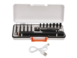 Kit de herramientas de reparación de precisión con broca de acero S2, manual y recargable.