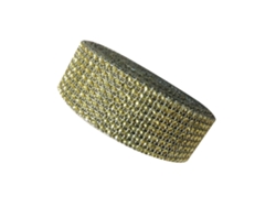 Rollo De Malla Adhesivo Con Piedras Strass 8 Filas, Cinta Para Decoración De Bodas, Hogar Y Fiestas, Oro