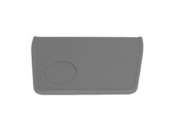 Tapete embellecedor de café con ranura, silicona, gris