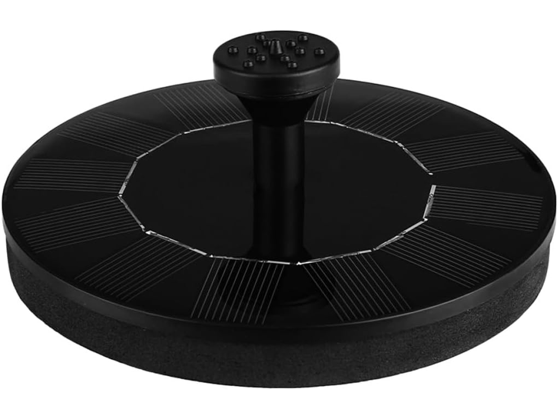 Fuente Flotante De Jardín Inoomp Con Energía Solar, Bomba De Silicio Monocristalino Y Circulación Automática De Agua
