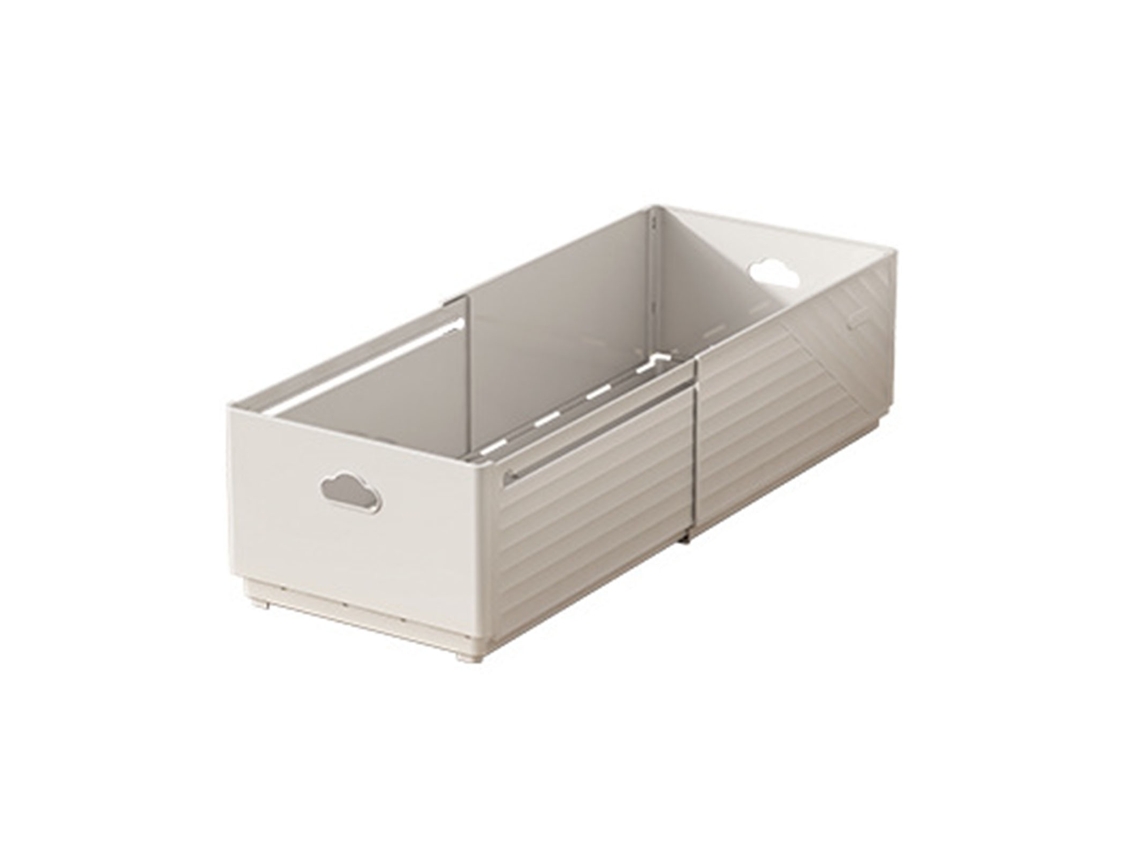 Caja De Almacenamiento Expandible, Rectangular, Con Cajones Apilables, Para Cocina, Mesa Pequeña Blanca