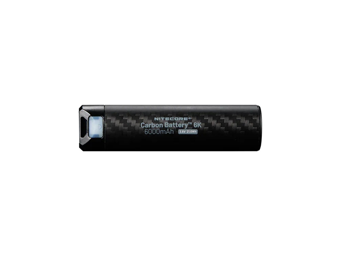Batería Externa De Respaldo Nitecore Carbon 6k Usb-c De 6000 Mah Para Faros Delanteros De La Serie Nitecore 6k