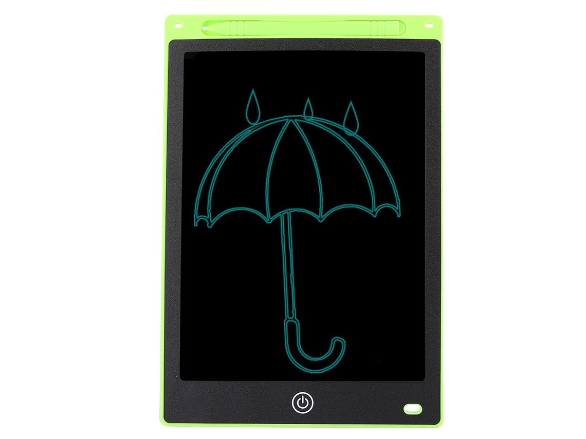 Tableta De Escrita Lcd 10 Polegadas Com Tecla De Bloqueio Para Crianças Quadro De Desenho Elétrônico Verde