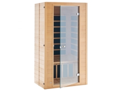 Cabina de sauna de infrarrojos de 1400 W con cromoterapia y paneles de grafeno Tekmaquinas