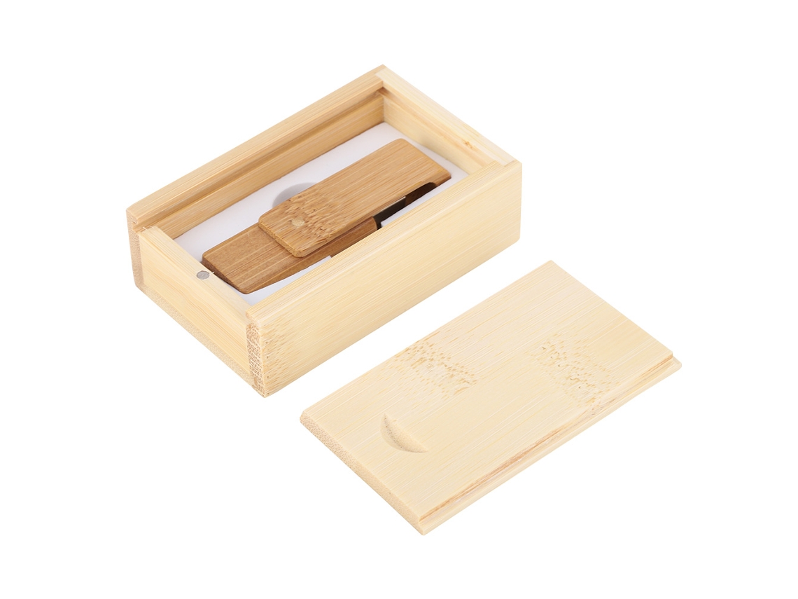 Unidad De Memoria Usb 2.0 Giratoria De Madera 128g Pendrive