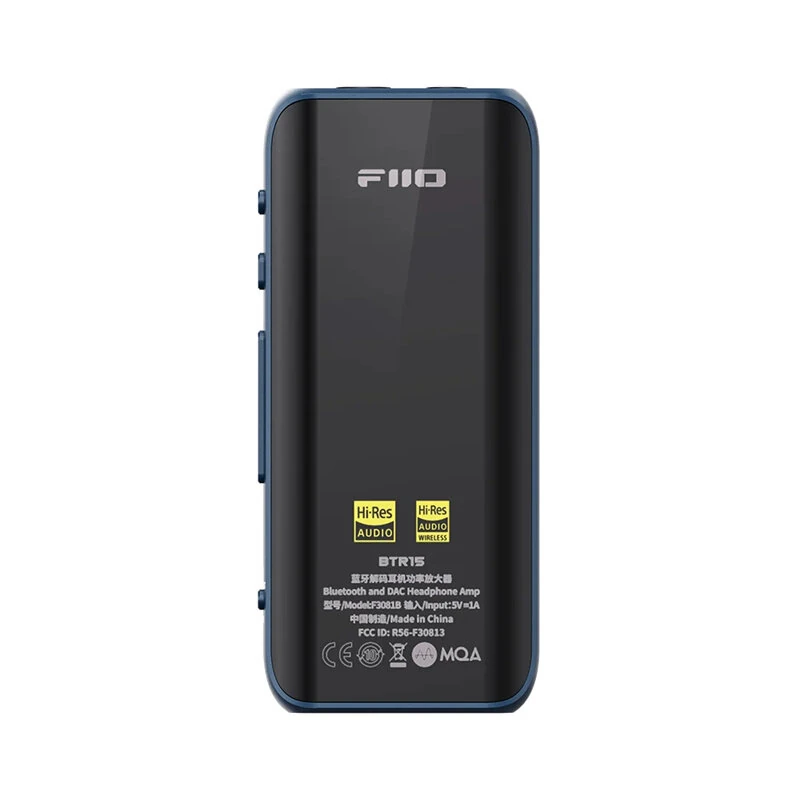 Receptor Bluetooth Fiio Btr15 Con Dac Usb Y Amplificador De Auriculares De Alta Resolución Es9219mq2, Salidas Dsd256 Ldac/aptx De 3,5 Mm Y 4,4 Mm.