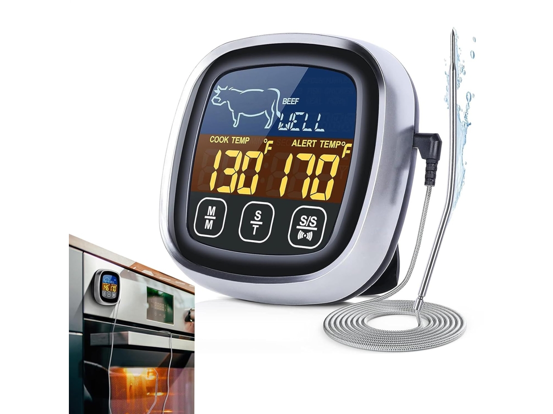 Term Meter Para Alimentos Instrumento De Medici N Cocina Impermeable Dise Ado Cooking Meat Roasting A La Parrilla Hornear