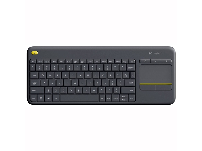 Teclado LOGITECH k400 (Inalámbrico Negro)