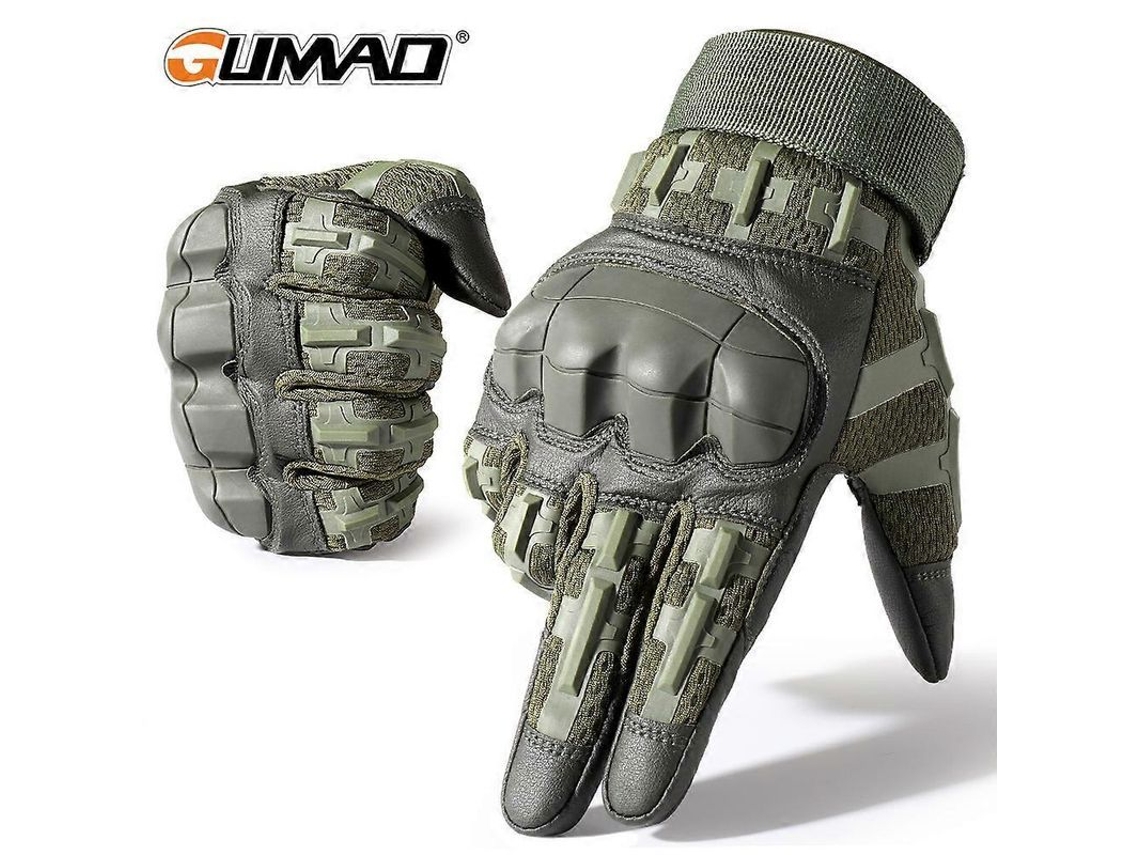 Guantes Tácticos De Piel Sintética Con Malla Para Hombre, Ideales Para Deportes Al Aire Libre, Tiro, Caza Y Ciclismo. Dedos Completos.