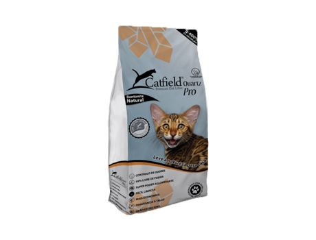 Arena de Talco para Gato CATFIELD Quartz Pro (Cantidad: 15 L)