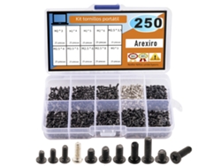 (250 Piezas) Juegos De Tornillos M2, M2.5 Y M3, Adecuados Para La Reparación De Computadoras Y Productos Electrónicos.