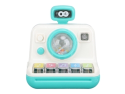 Piano De Juguete Educativo Con Cámara Para Niños, Desarrollo De La Coordinación Mano-ojo, Blanco.